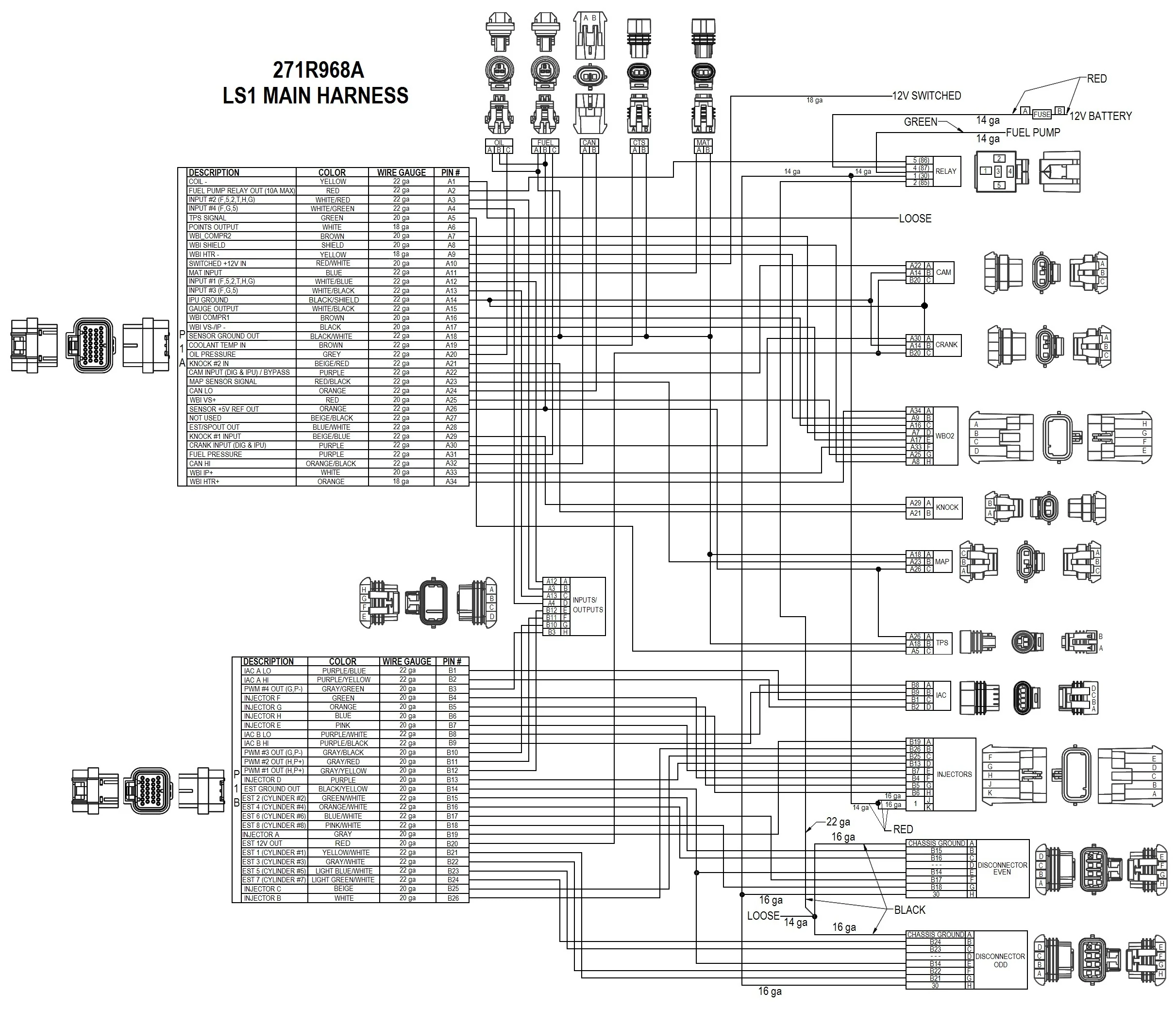 HARNESS KIT, LS1/6, 24X, BOSCH/JETRONIC INJECTOR - Image 3