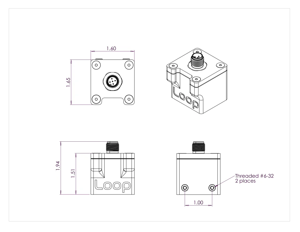 Loop Research LT210 – Laser Ride Height Sensor 0-40" with Track Temperature Sensor - Image 5